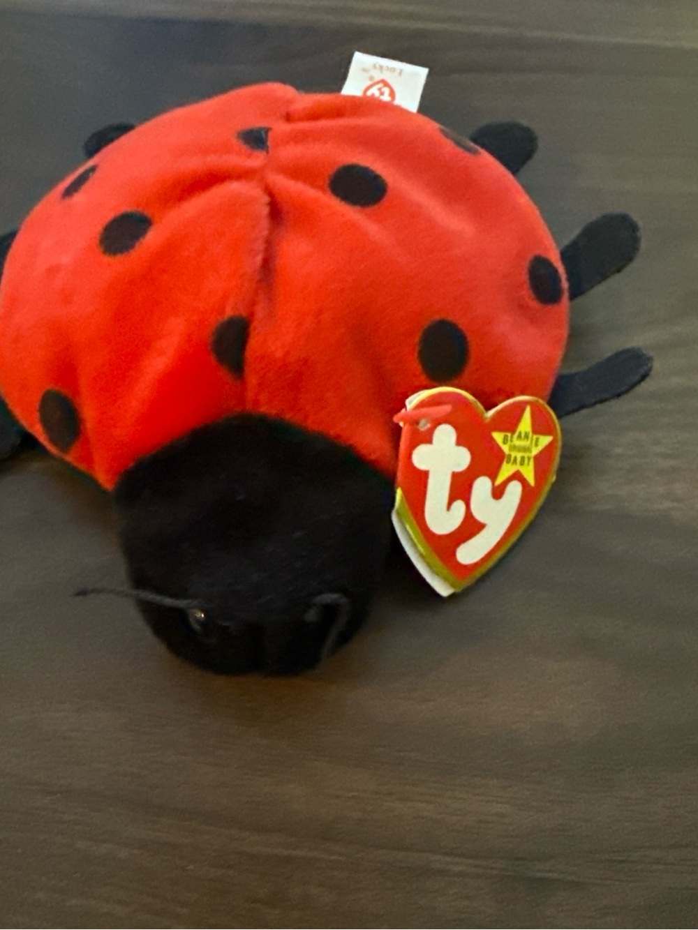 Vintage Ty Beanie Baby “Lucky” Ladybug 1993 PVC Pellets w/ Tags Retired